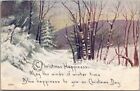 1916 CHRISTMAS Postcard "May the Winds of Winter Time Blow Happiness-"Owen 471C