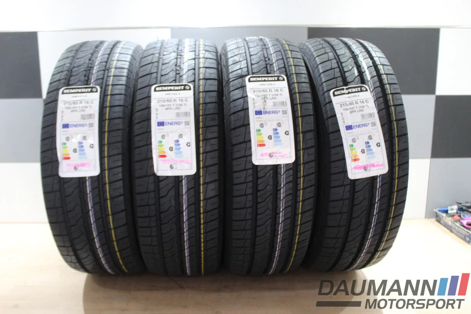 4x SOMMERREIFEN + Semperit Van-Life 2 + 215/65 R16 109 107 T + Reifen Sommer NEU - Bild 1 von 4