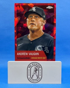 2022 Topps Rifrattore ghiaccio rosso cromato Andrew Vaughn/100 - Foto 1 di 3