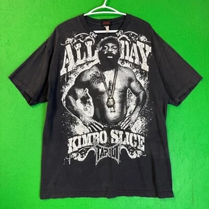Rare VTG Mens Tapout Kimbo Slice T-shirt Black Size XL Y2K Grunge Punk Goth MMA - Picture 1 of 7
