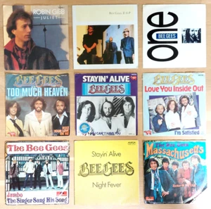 BEE GEES - 9 x Single 7" Sammlung - POSTER! - Robin Gibb - Massachusetts . . . - Bild 1 von 4