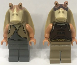 Lego Star Wars Minifigures Episode 1 Jar Jar Binks, Gungan Soldier, Fighter 100% - Bild 1 von 9