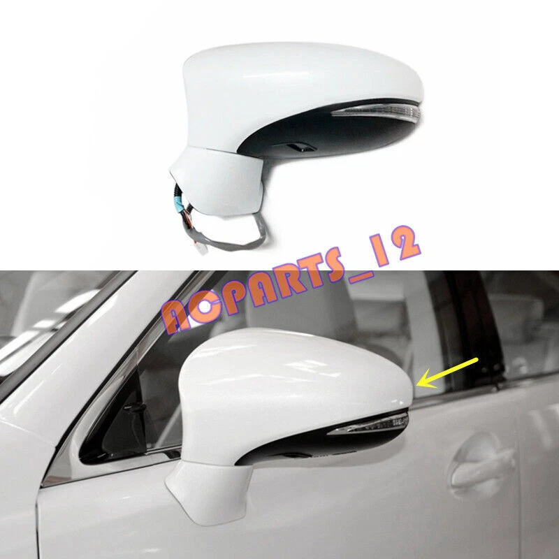 🔥 Conjunto de espejo retrovisor lateral izquierdo blanco perla (11 pines) para Lexus ES300h 2013-2018 Foto 1 de 4
