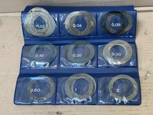 Lot de cales de fraisage - Ø alésage 32 mm - épaisseurs de 0,03 à 2 mm - Picture 1 of 3
