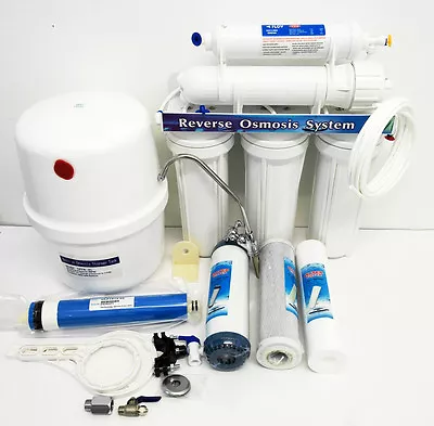 5 Stufen System UMKEHROSMOSE ANLAGE WASSERFILTER Osmose Filter Drehwasserhahn - Bild 1 von 2