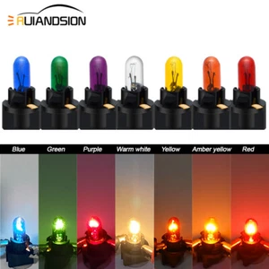 T5 Halogen Car Instrument Panel Light Bulb Wedge Light 12V Support Customization - Picture 1 of 15