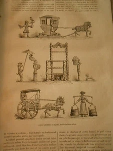 Jouets Hollandais en Argent du 18èm siècle Gravure Print 1884 - Imagen 1 de 1