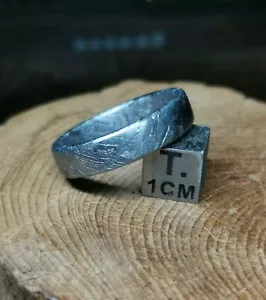 Muonionalusta meteorite carved ring, SIZE(US 9 ) meteorite ring - Picture 1 of 5