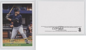 2018 Panini Donruss Retro 1984 Blank Back Ryan Braun #247