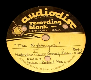 Robert Mann Lucy Rowan Betty Olsen Nightingale Unreleased Acetate LP Juilliard - Picture 1 of 4