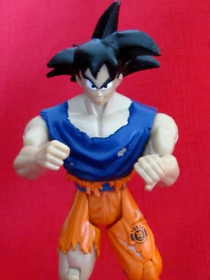 10 ANIVERSARIO 2003 DRAGON BALL Z BATALLA DAÑADO GOKU FIGURA JAKKS ~ ¡RARO! Foto 1 de 4