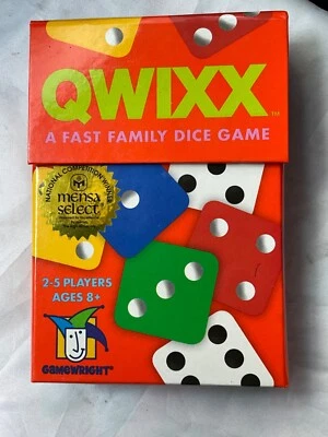 Qwixx Deluxe A Fast Family Dice Game COMPLETE Gamewright 2016 Mensa Select ~100% - Image 1 of 4