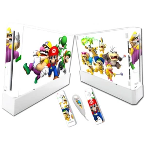 WHITE MARIO Nintendo Wii Vinyl Skin STICKER Protector for Console & Controllers - Picture 1 of 1