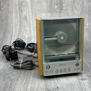 Sony CMT-EX1 Micro Bookshelf Stereo CD Radio Player Silver Retro Vintage Rare - Picture 1 of 18
