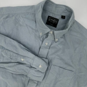 Gitman Bros Vintage Button Down Shirt XXL Light Blue Long Sleeve 100% Cotton USA - Picture 1 of 10