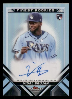 2022 Finest Rookie Design Variation AUTO #FRDAVB Vidal Brujan - Image 1 of 2