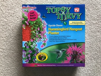 Maceta de reunión de colibrí al revés Topsy Turvy As Seen On TV. Foto 1 de 4