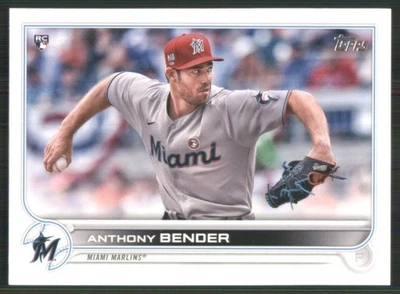 2022 Topps #160 Anthony Bender RC Miami Marlins 45913 - Image 1 of 2