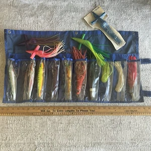 Saltwater Big Game Offshore Marlin, Maui, Wahoo, Dorado,Tuna Lures and Case - Picture 1 of 15