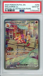 2023 POKEMON PALDEA EVOLVED SKELEDIRGE EX SIR PSA 10 - Picture 1 of 2