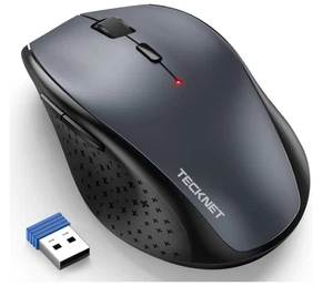 TECKNET Wireless Mouse for Laptop, 4800 DPI Optical Computer Mice with 6 - Picture 1 of 6
