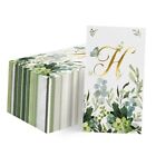 Horaldaily 100 Spring Disposable Paper Decorative 4.3 X 7.9 Inches Letter H