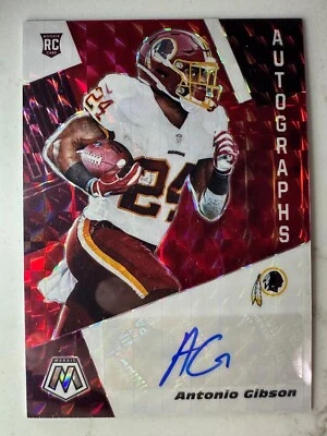 2020 Mosaic Red Auto Antonio Gibson Color Match Washington - Image 1 of 2