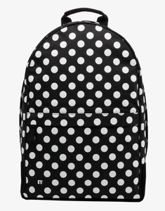 BNWT - Mi Pac Maxwell All Polka Backpack - Black/White - Picture 1 of 4