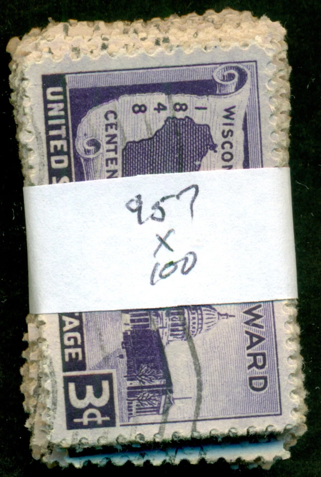 SCOTT # 957, USED, 100 STAMPS, GREAT PRICE! - Image 1 of 1