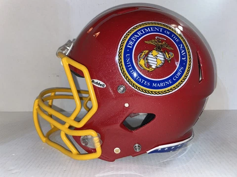 NAVY MIDSHIPMEN USMC NCAA Riddell Speed Full Size Medium Trophy Football Helmet Cover