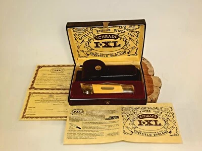 Винтажный карманный нож Schrade I*XL Wostenholm Micarta Шеффилд Англия с коробкой и бумагами - Изображение 1 из 4