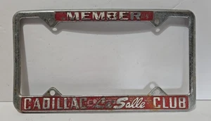 Vintage License Plate Frame Cadillac Lasalle Club Member - Bild 1 von 8