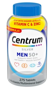 Centrum Silver Men 50+ Multivitamin, 275 tablets, Fast free delivery - Picture 1 of 3