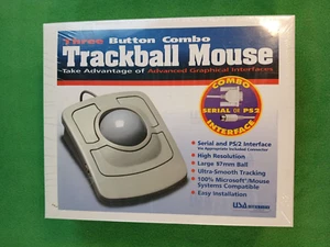 USA Identity Systems 3 Button Trackball Mouse Model IDTRKBALL.C Vintage - Picture 1 of 6