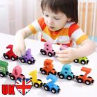 Numbers Train Cars No Toxic Mini Train Cars with Numbers Smooth for Boys Girls