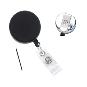 100 Heavy Duty Metal Retractable Badge Reels w/ Nylon Cable Cord Specialist ID - Picture 1 of 5