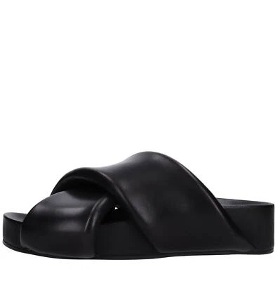 J15WP0043 P5057 001 Mules e sabot JIL SANDER Donna Nero Amu02_jils - Imagen 1 de 4