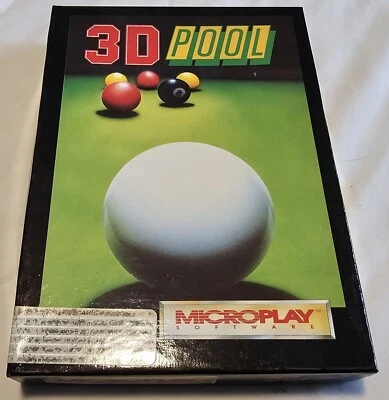 3D Pool by Microplay -  Commodore Amiga Vintage Computer Game  - Image 1 of 4