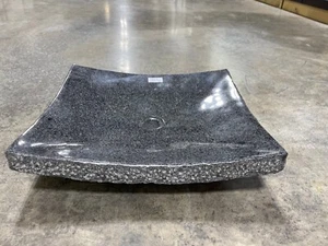 Vessel Sink Bowl Dark Charcoal Gray Granite Bathroom Vanity VS-03 - Picture 1 of 3