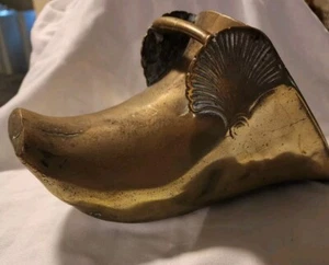 Vintage Brass Horse Stirrup Stamped E C P 1939-1984 Equestrian Single  - Picture 1 of 16