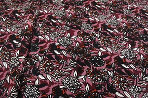 100% Seide Crepe de Chine Druck Seidenschal Damenkleid Nachtkleid Seidenkleid - Bild 1 von 2