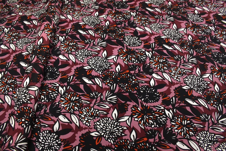 100% Seide Crepe de Chine Druck Seidenschal Damenkleid Nachtkleid Seidenkleid  - Bild 1 von 2