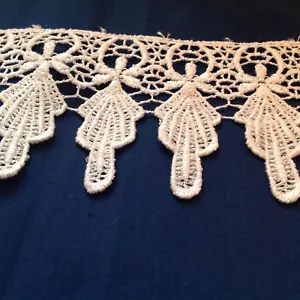NUOVO AVORIO 3 POLLICI DI LARGHEZZA PEDALE DESIGN VENESE LACE - Foto 1 di 2