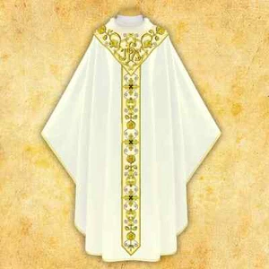 Casula ricamata "Gaudete" ecru - Imagen 1 de 3