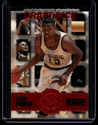 1995-96 Press Pass Premium Draft Picks Die Cuts Red Glenn Robinson Rookie A27 - Image 1 of 2