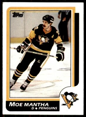 1986-87 Topps Moe Mantha Pittsburgh Penguins #45 - Image 1 of 2