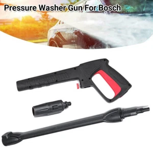 Black Pressure Washer Trigger Gun Spray Lance Variable Nozzle For Bosch AQT AU - Picture 1 of 12