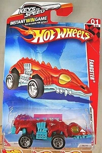 2010 Hot Wheels #185 Race World - Underground 1/4 FANGSTER rot/türkis mit 5 Speichen - Bild 1 von 5
