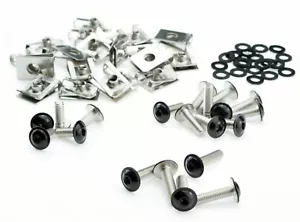 M6 Schrauben Mix Edelstahl Federmuttern 6mm schwarz rostfreier Innensechskant A2 - Bild 1 von 3