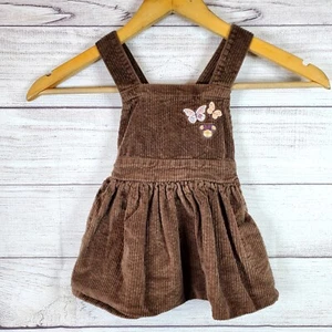 Disney Junior Minnie Mouse Corduroy Brown Dress Size 18M - Picture 1 of 4